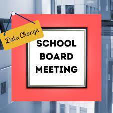 School Board Meeting Date Change