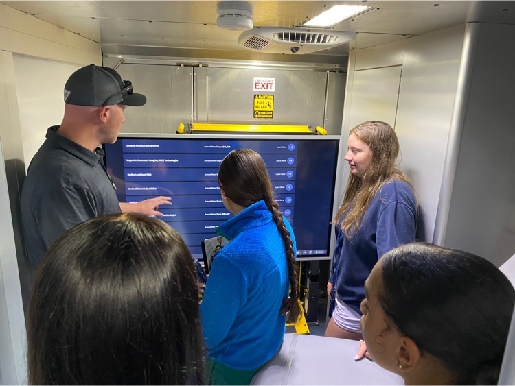 Mr. Scott Young invited UAMS Mobile Unit to Watson Chapel campus to give our students the opportunity to explore opportunities in health care .