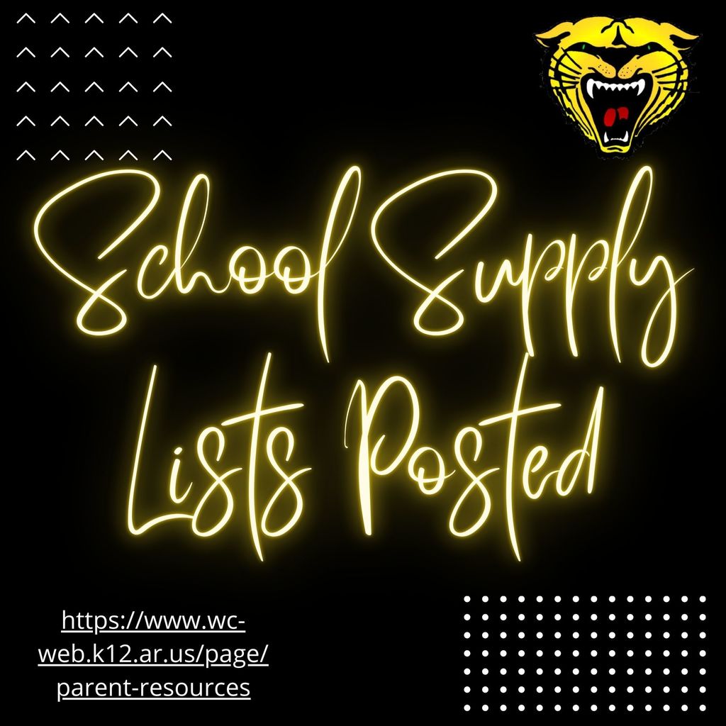 supply lists are posted online