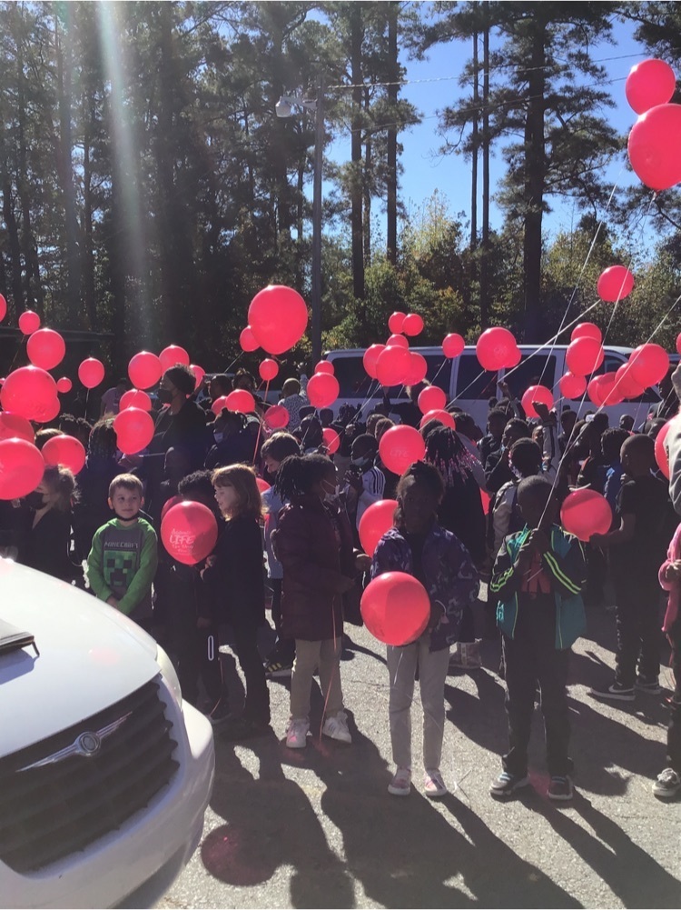 Red Ribbon Assembly/Balloon Release 